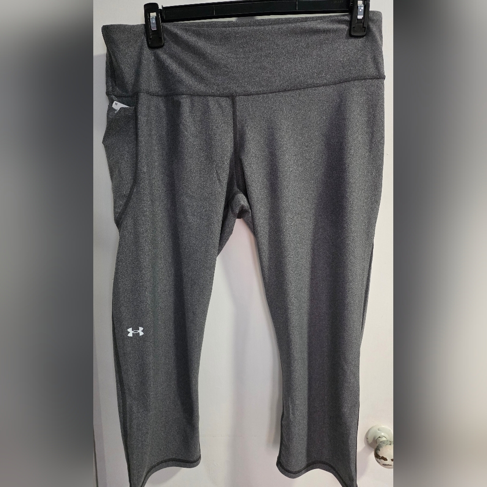 Under Armour Compression High Rise Capri, Dark Gray, Size 2XLT